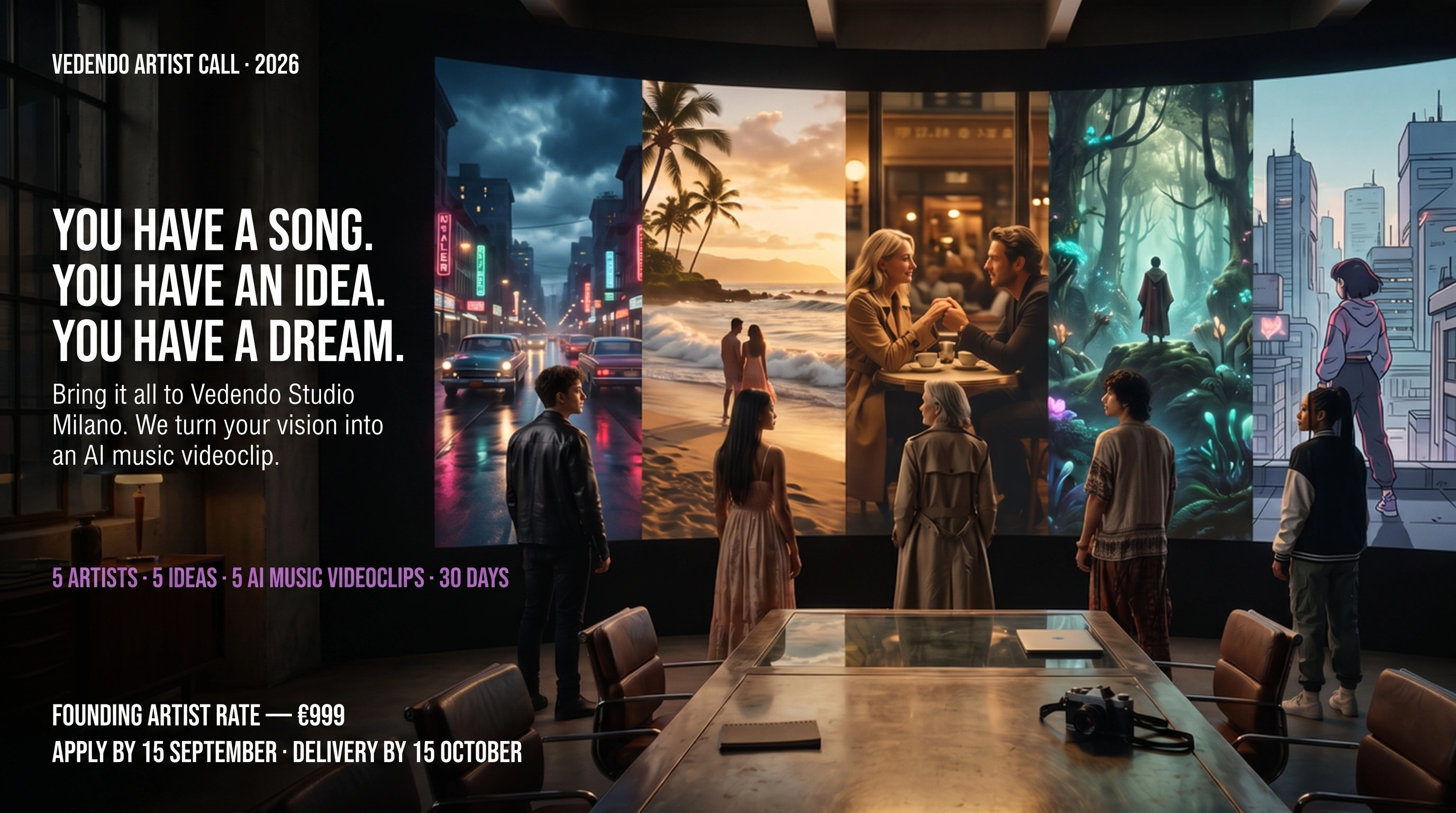 Vedendo Artist Call 2026